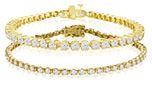 Yellow Gold Diamond Tennis Bracelet
