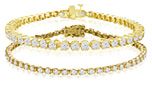 Yellow Gold Diamond Tennis Bracelet