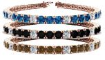 Blue, Brown & Black Diamond Bracelet