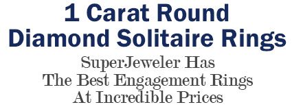 1 Carat Round Diamond Solitaire Rings