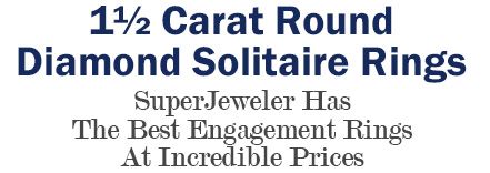 1½ Carat Round Diamond Solitaire Rings