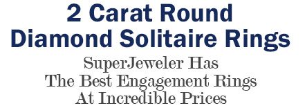 2 Carat Round Diamond Solitaire Rings