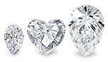 Pear & Heart Diamond Engagement Rings