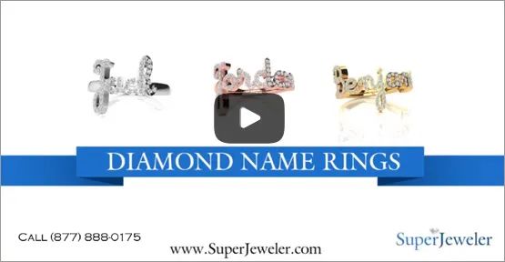 Diamond Name Rings