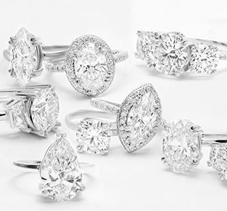 Martha Stewart Sterling Silver Diamond Rings