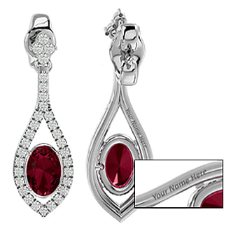 Personalize Your Garnet Earrings