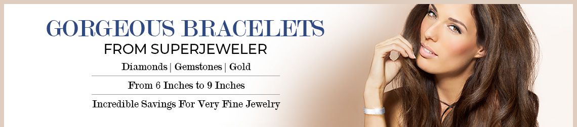 Gorgeous Bracelets From SuperJeweler, Diamonds Gemstones Gold, From 6 Inches to 9 Inches, Incredible Savings For Very Fine Jewelry