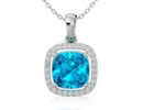 December birthstone | blue topaz necklace |SuperJeweler.com