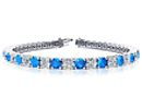 Blue Topaz Bracelets: Winter Wonderland on Your Wrist