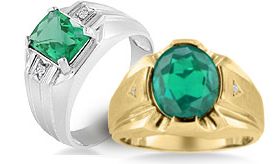 Men's Emerald Rings