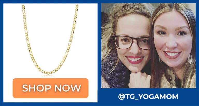3.3 MM Figaro Chain Necklace, 20 Inches, Yellow Gold