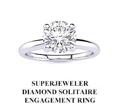 SuperJeweler Diamond Solitaire Engagement Ring