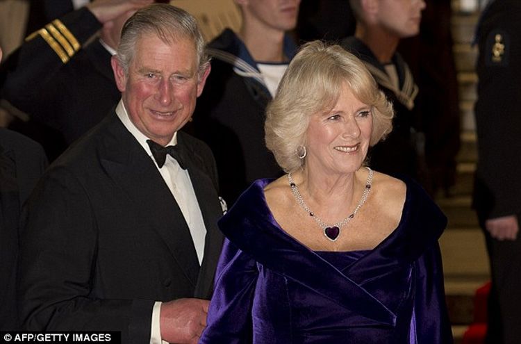 Prince Charles and Camilla Bowles Wearing Amethyst