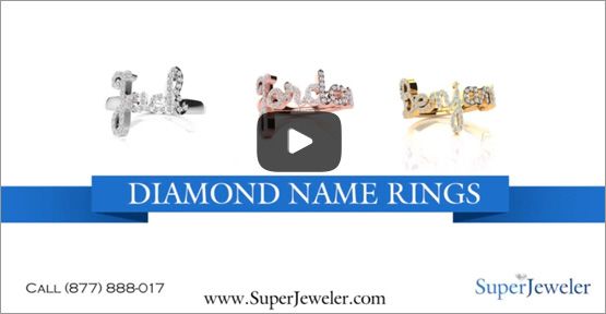 Diamond Name Rings