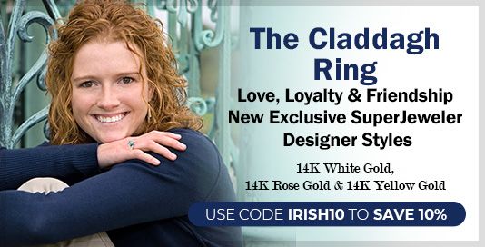 The Claddagh Ring. Love, Loyalty & Friendship. New Exclusive SuperJeweler Designer Styles. 14K White Gold, 14K Rose Gold & 14K Yellow Gold