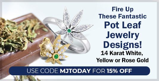 Fire Up These Fantastic Pot Leaf Jewelry Designs! 14 Karat White, Yellow or Rose Gold