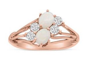 Opal Rings With Rose Gold