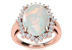 Opal Rings With Rose Gold