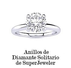 Anillo de compromiso con solitario de diamantes SuperJeweler