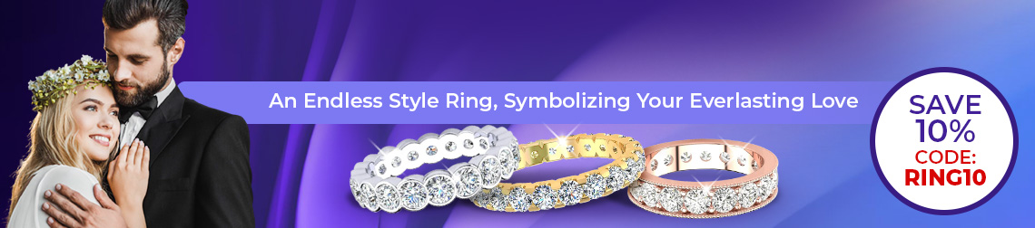 Diamond Eternity Ring - An Endless Style Ring, Symbolizing Your Everlasting Love - Save 10% Code:RING10