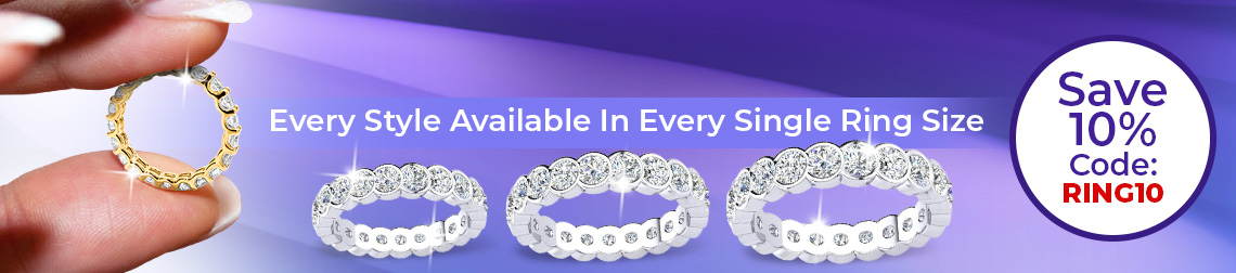 Shop By Ring Size - Every Style Available In Every Single Ring Size - Save 10% Code:RING10