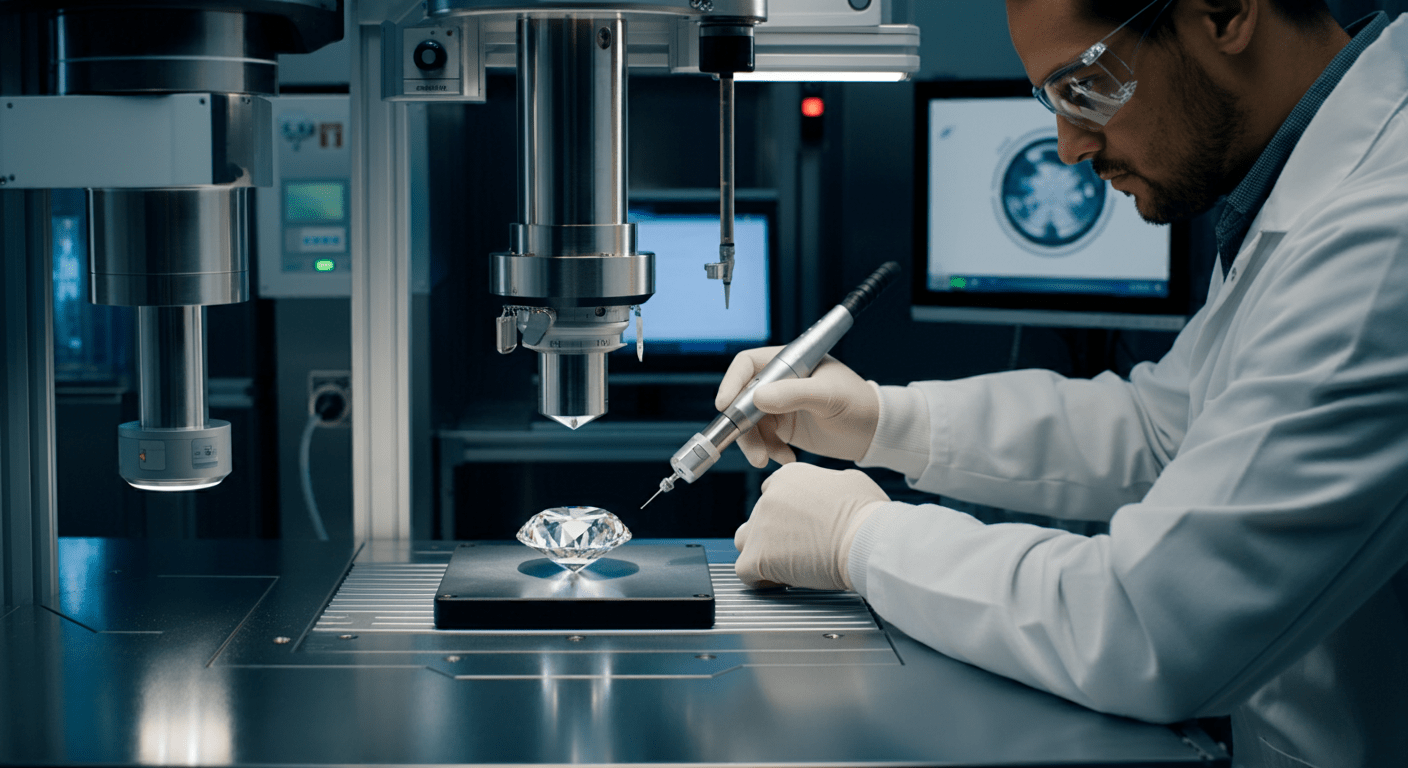 Lab-grown diamonds are produced in high-tech facilities using advanced methods 