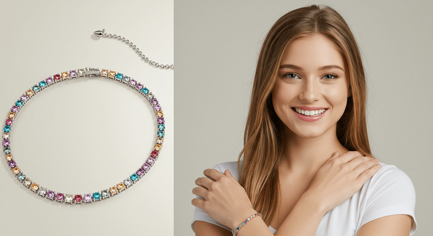 Gemstone-Tennis-Bracelets