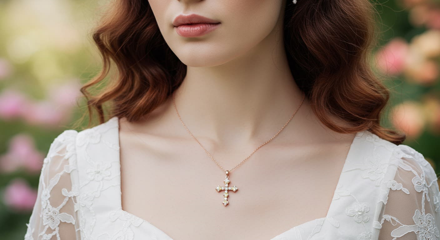 Gold-Diamond-Cross-Necklace