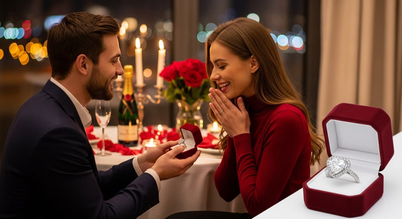 Valentine Celebration With Heart Cut Ring