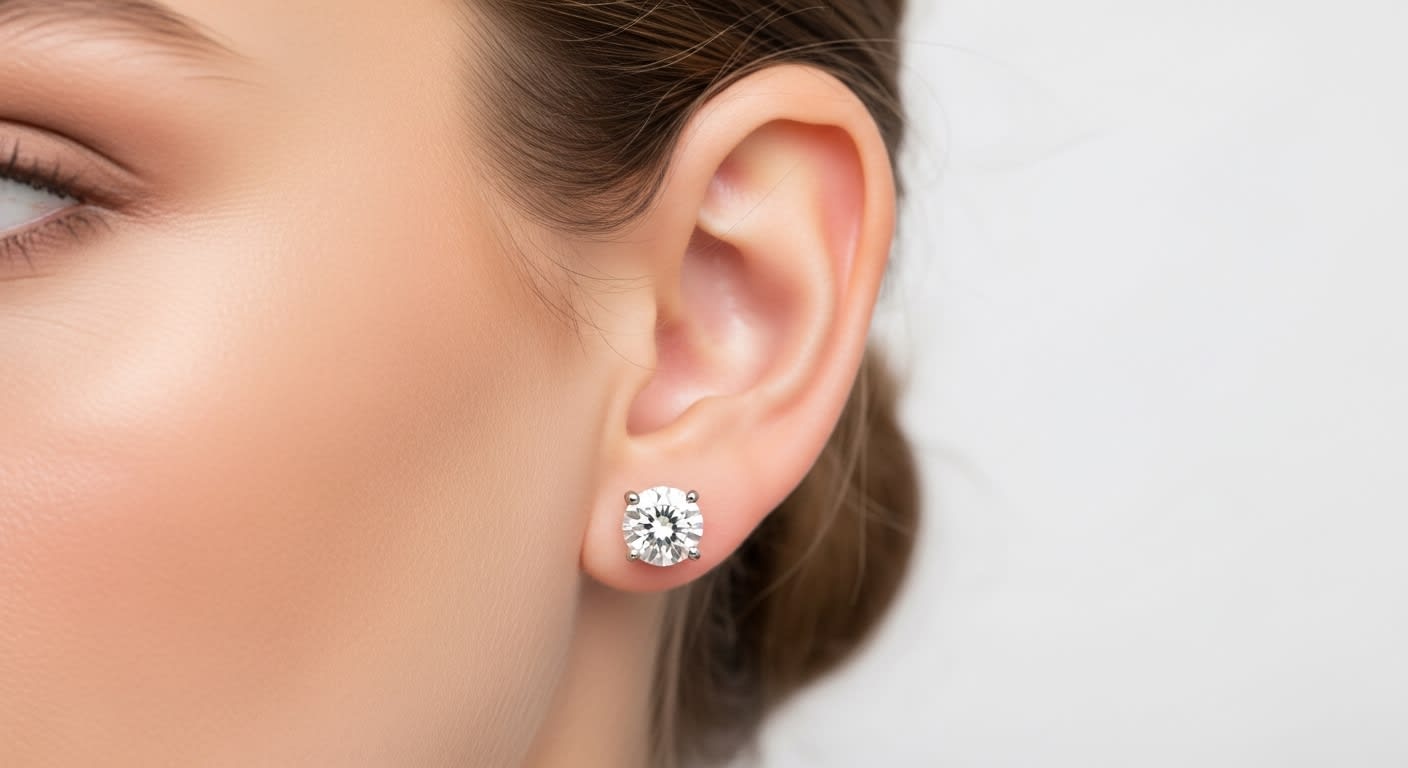 Classic Diamond Stud Earrings