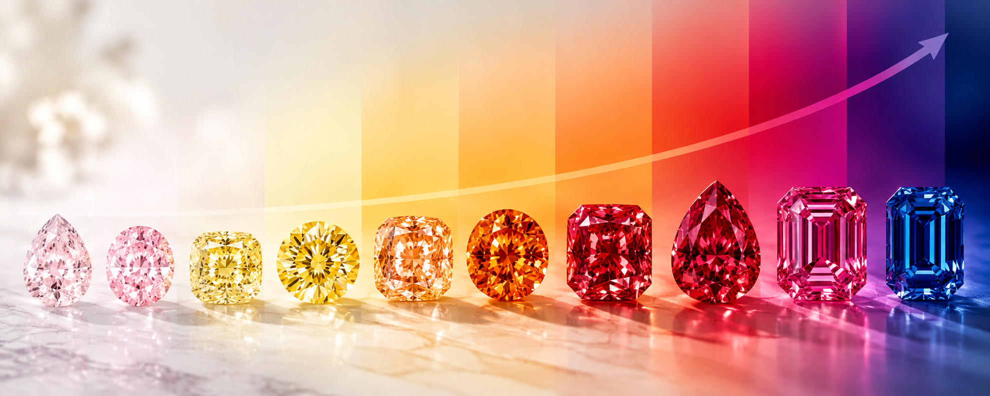 Decode Fancy Light to Fancy Vivid for Lab Grown Colored Diamonds Decode Fancy Light to Fancy Vivid for Lab Grown Colored Diamonds