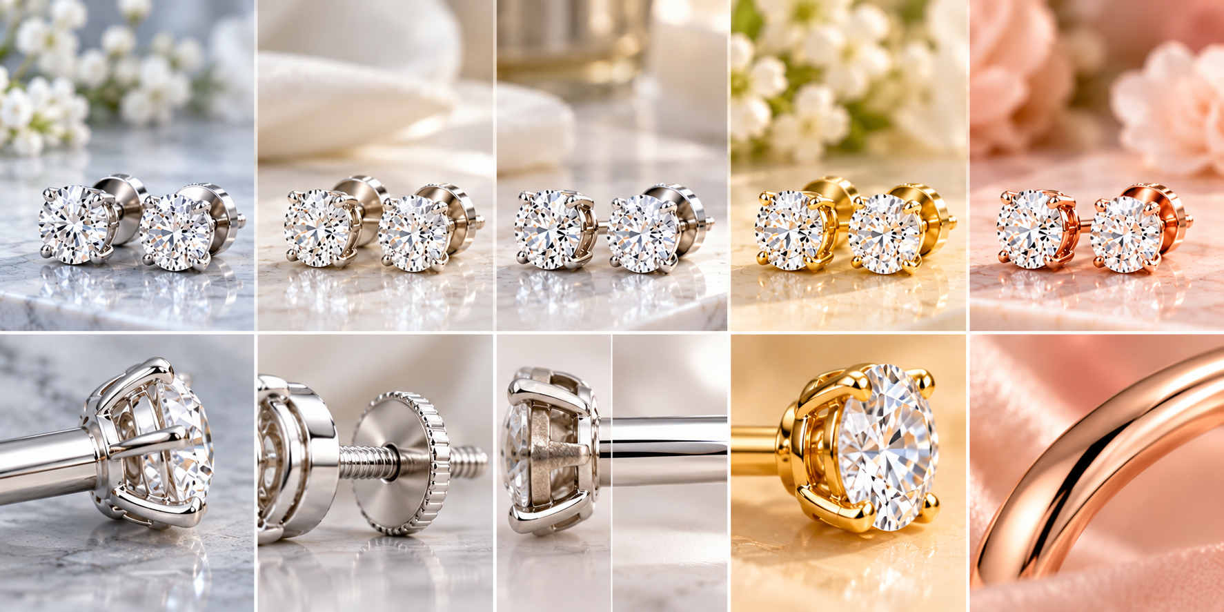 Luxury Diamond Stud Comparison