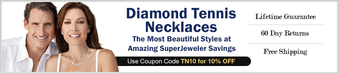 Diamond Tennis Necklaces - The most beautiful styles at amazing SuperJeweler savings - Use Coupon Code: TN10 for 10% Off