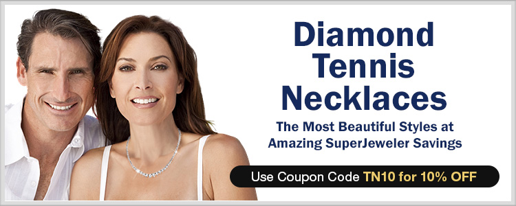 Diamond Tennis Necklaces - The most beautiful styles at amazing SuperJeweler savings - Use Coupon Code: TN10 for 10% Off