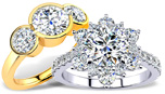 Moissanite Engagement Rings by SuperJeweler.com