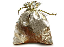 Gold Lamé Bracelet Bag