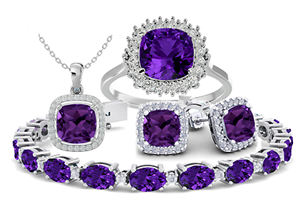 Amethyst Gemstone Jewelry