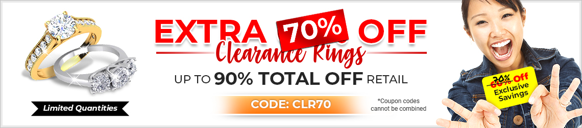70% Off Clearance Prices - Biggest SuperJeweler Discount EVER! - CODE: CLR70
