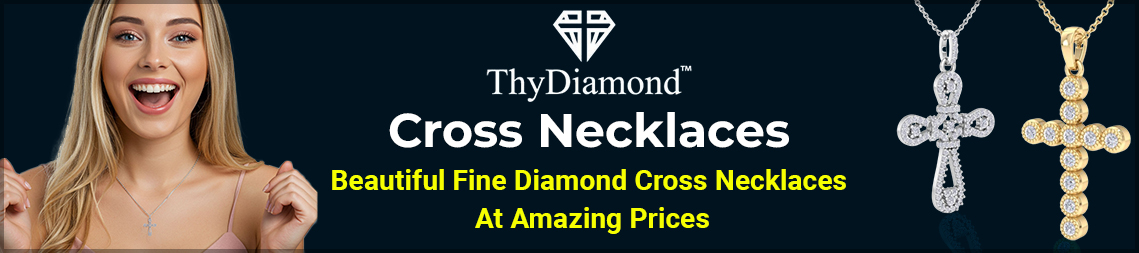 SuperJeweler Thydiamond Cross Necklaces Collection