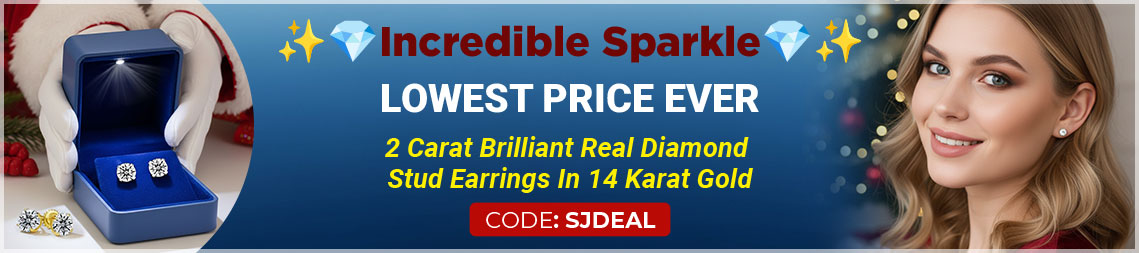 New 2 Carat Lab-Grown Diamond Earrings, Secret VIP Price Below $1000. Limited