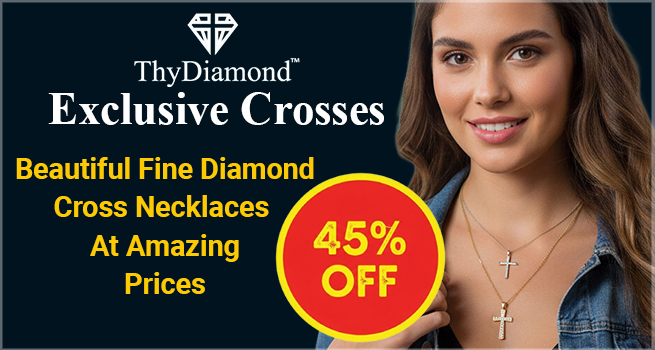 45% OFF ThyDiamond Exclusive Crosses - Beautiful Fine Diamond Cross Necklaces At Amazing Prices