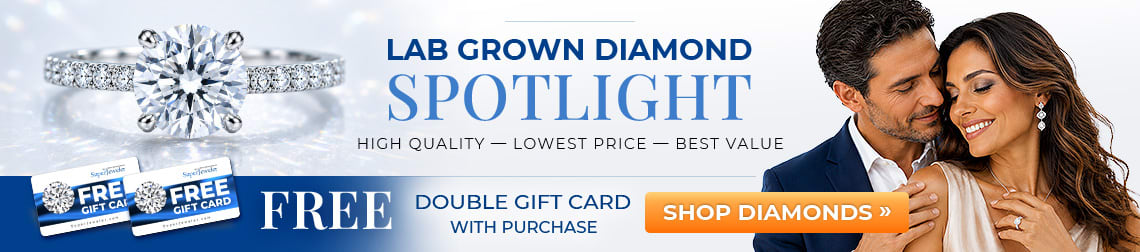 Lab Grown Diamond Spotlight - High Quality - Lowest Price - Best Value - Free Double Gift Card with purchase - Shop Now!