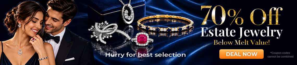 70% Off Estate Jewelry - Below Melt Value - Hurry for best selection - Shop Now!