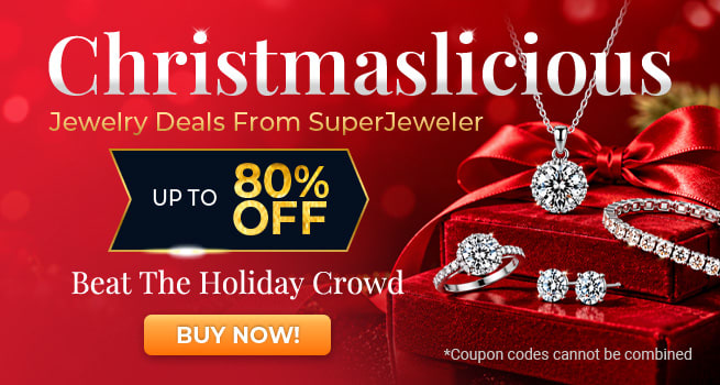 Christmaslicious Jewelry Deals From SuperJeweler - Beat the Holiday Crowd - Up to 80% Off - Buy Now!