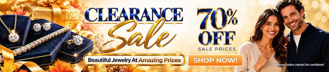 Clearance Sale - 70% Off Sale Prices - Beautiful jewelry at amazing prices - Shop Now!