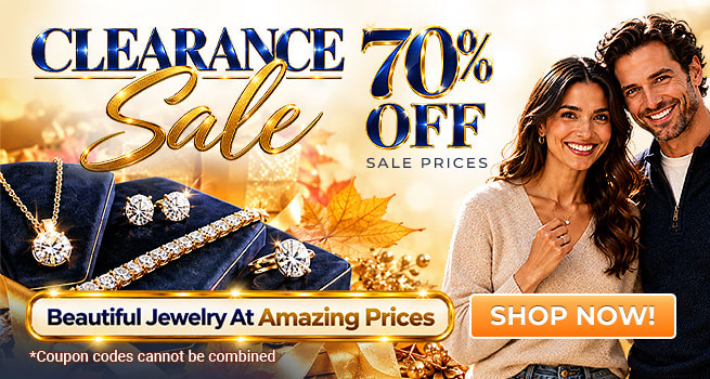 Clearance Sale - 70% Off Sale Prices - Beautiful jewelry at amazing prices - Shop Now!