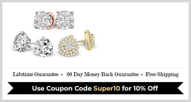 3 to 10 Carat Huge Diamond Stud Earrings - Fabulous Diamonds At Incredible Prices