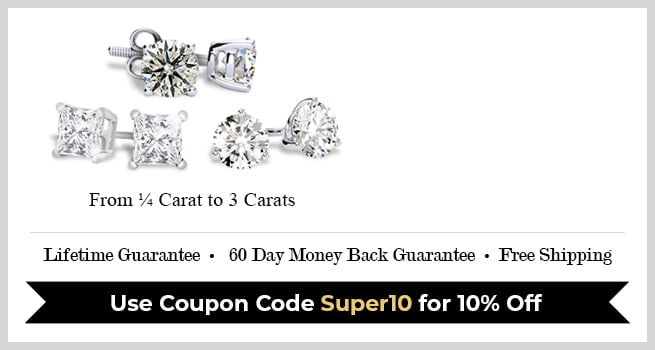 Bigger, Better, White Gold Diamond Stud Earrings For Amazing Prices!