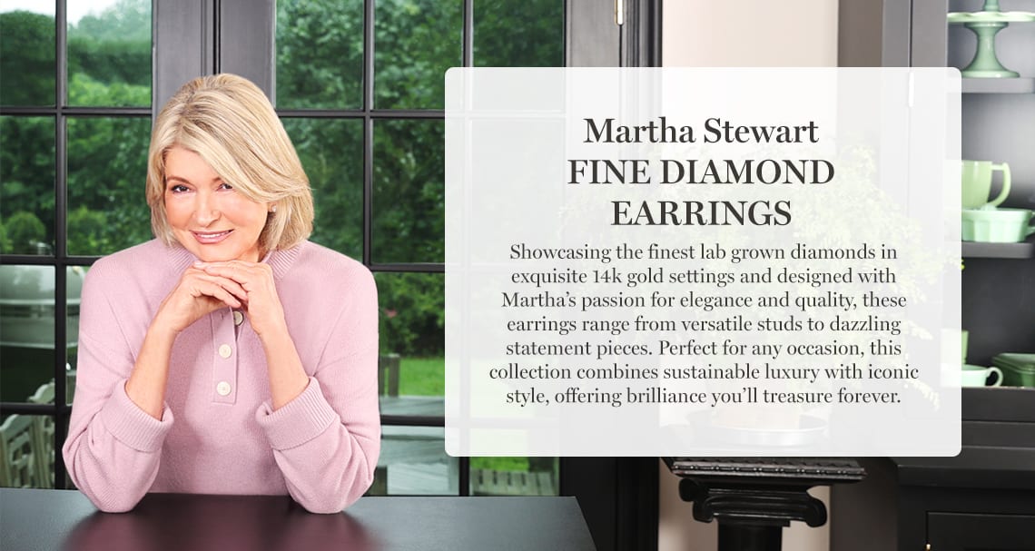 Martha Stewart Fine Diamond Earrings