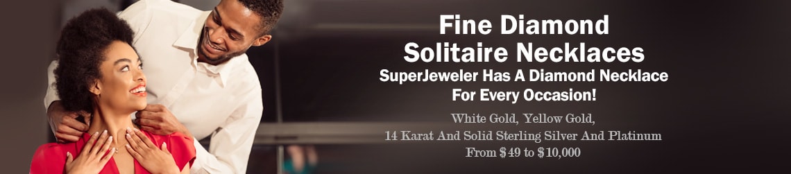 Fine Diamond Solitaire Necklaces - SuperJeweler Has A Diamond Necklace For Every Occasion!